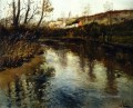Elvelandskap River Landscape impressionism Norwegian landscape Frits Thaulow
